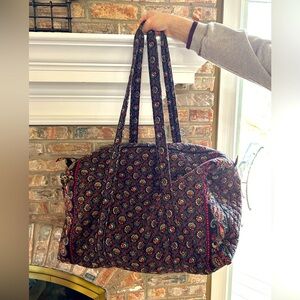 Vera Bradley Coulette Black Large Duffle Bag